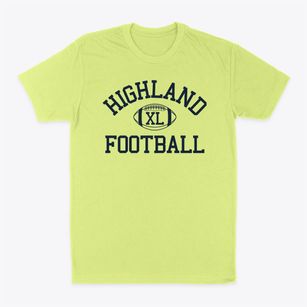 Highland High School Classic Football Classic Dad T-Shirt