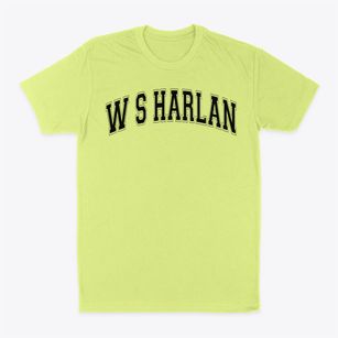 W S Harlan Elementary School Varsity Arch Classic Dad T-Shirt