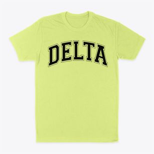 Delta High School Varsity Arch Classic Dad T-Shirt