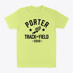 Porter High School Track and Field Classic Dad T-Shirt