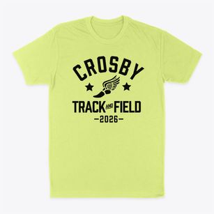 Crosby High School Track and Field Classic Dad T-Shirt