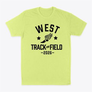 West Early Childhood Center Track and Field Classic Dad T-Shirt