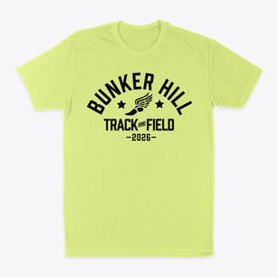 Bunker Hill Elementary School Track and Field Classic Dad T-Shirt