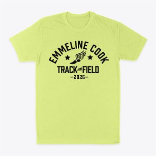 Emmeline Cook Elementary School Track and Field Classic Dad T-Shirt