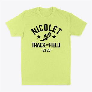 Nicolet Elementary School Track and Field Classic Dad T-Shirt