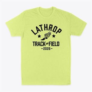 Lathrop Elementary School Track and Field Classic Dad T-Shirt