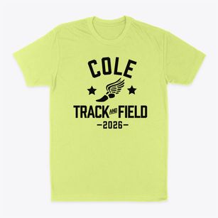 Cole Christian School Track and Field Classic Dad T-Shirt