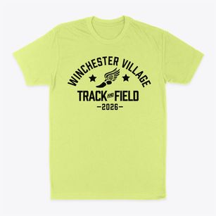 Winchester Village Elementary Track and Field Classic Dad T-Shirt
