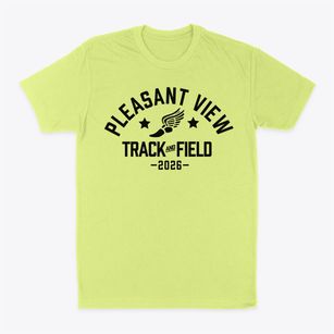 Pleasant View Elementary School Track and Field Classic Dad T-Shirt