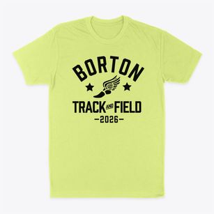 Borton Primary Magnet School Track and Field Classic Dad T-Shirt