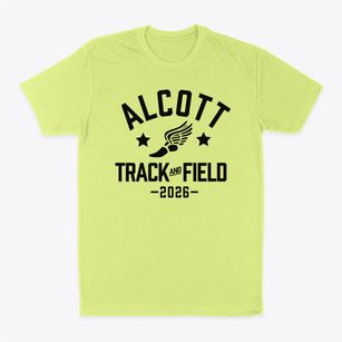 Alcott Elementary School Track and Field Classic Dad T-Shirt