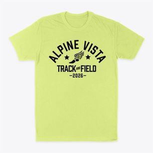 Alpine Vista K-8 Track and Field Classic Dad T-Shirt