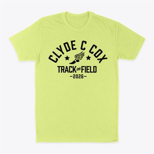 Clyde C Cox Elementary School Track and Field Classic Dad T-Shirt