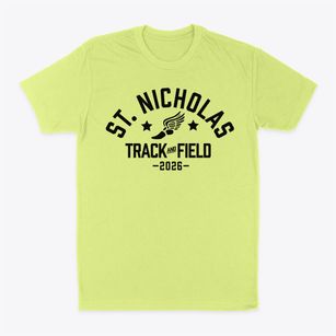 Saint Nicholas Of Tolentine School Track and Field Classic Dad T-Shirt