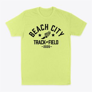 Beach City Elementary School Track and Field Classic Dad T-Shirt