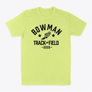 Bowman Elementary School Track and Field Classic Dad T-Shirt