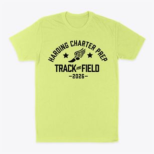 Harding Charter Prep High School Track and Field Classic Dad T-Shirt