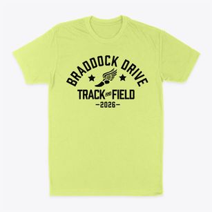 Braddock Drive Elementary School Track and Field Classic Dad T-Shirt