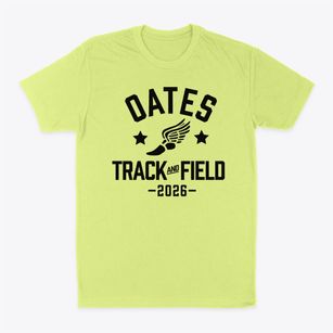 Oates Elementary School Track and Field Classic Dad T-Shirt