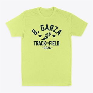 B. Garza Middle School Track and Field Classic Dad T-Shirt