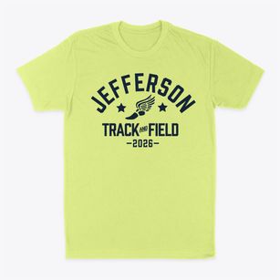Jefferson Elementary School Track and Field Classic Dad T-Shirt