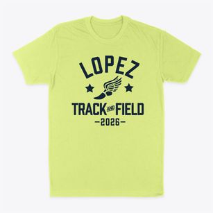 Lopez Elementary School Track and Field Classic Dad T-Shirt