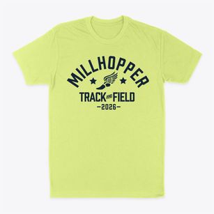 Millhopper Montessori School Track and Field Classic Dad T-Shirt