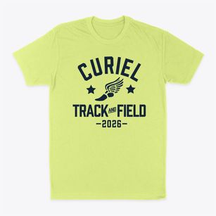 Curiel Elementary School Track and Field Classic Dad T-Shirt