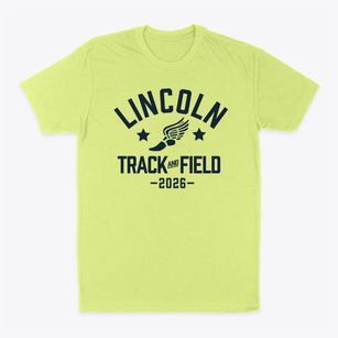 Lincoln Elementary School Track and Field Classic Dad T-Shirt