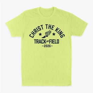 Christ The King School Track and Field Classic Dad T-Shirt