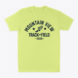 Mountain View Elementary School Track and Field Classic Dad T-Shirt