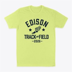 Edison Elementary School Track and Field Classic Dad T-Shirt