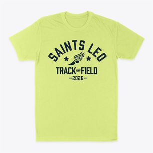 Saints Leo - Seton School Track and Field Classic Dad T-Shirt
