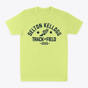 Delton Kellogg Elementary School Track and Field Classic Dad T-Shirt
