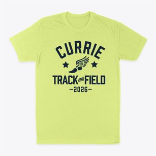 Currie School Track and Field Classic Dad T-Shirt