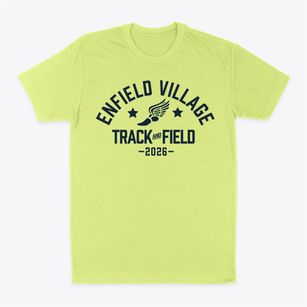 Enfield Village School Track and Field Classic Dad T-Shirt