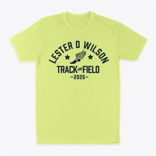 Lester D Wilson Elementary School Track and Field Classic Dad T-Shirt