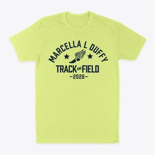Marcella L Duffy Elementary School Track and Field Classic Dad T-Shirt