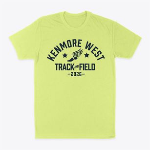 Kenmore West High School Track and Field Classic Dad T-Shirt