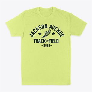 Jackson Avenue Elementary School Track and Field Classic Dad T-Shirt