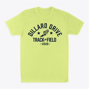 Dillard Drive Elementary School Track and Field Classic Dad T-Shirt