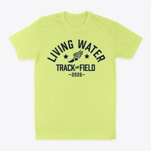 Living Water Christian School Track and Field Classic Dad T-Shirt