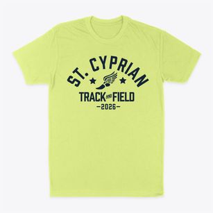 Saint Cyprian School Track and Field Classic Dad T-Shirt