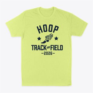 Hoop Elementary School Track and Field Classic Dad T-Shirt