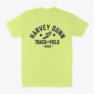 Harvey Dunn Elementary School Track and Field Classic Dad T-Shirt