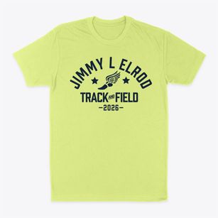 Jimmy L Elrod Elementary School Track and Field Classic Dad T-Shirt