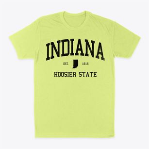  Indiana Slogan Classic Dad T-Shirt