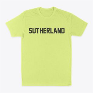 Sutherland Iowa Classic Block Classic Dad T-Shirt