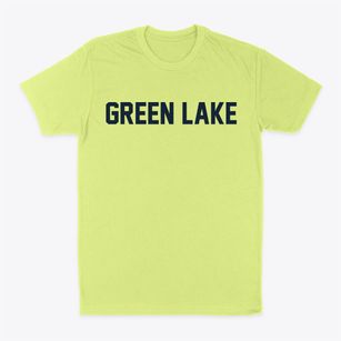 Green Lake Wisconsin Classic Block Classic Dad T-Shirt
