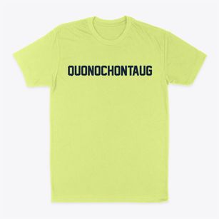 Quonochontaug Rhode Island Classic Block Classic Dad T-Shirt